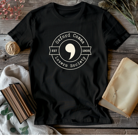 Oxford Comma Lovers Society, Women's Premium Relaxed T-Shirt