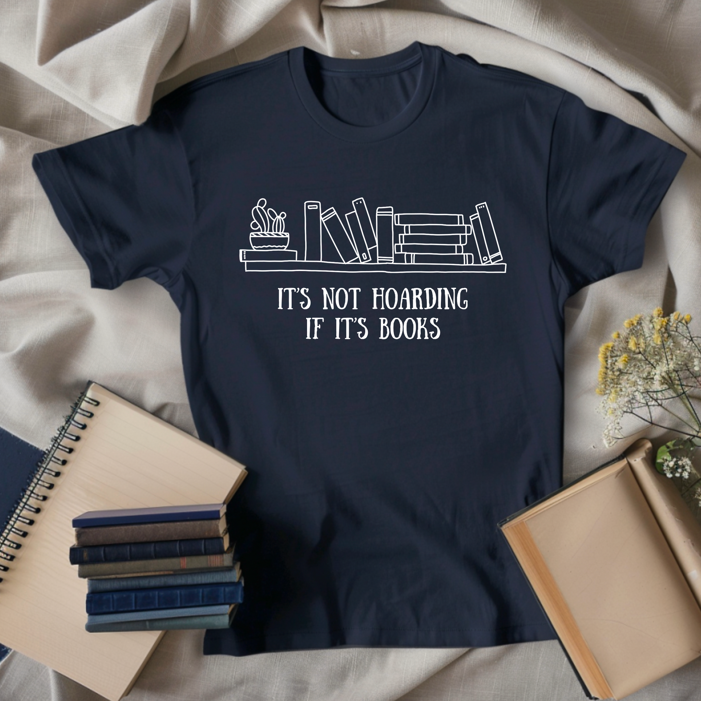 It's Not Hoarding if it's Books, Premium Unisex Crewneck T-shirt