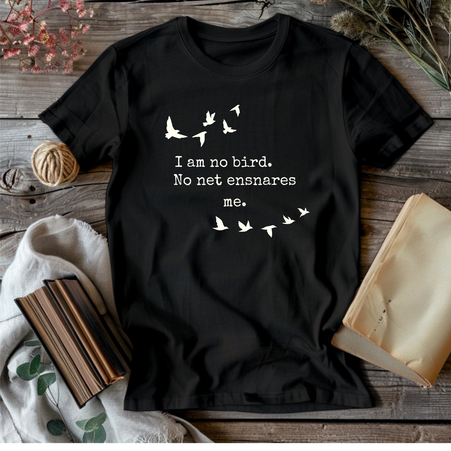 I Am No Bird, No Net Ensnares Me, Jane Eyre, Women's Premium Relaxed T-Shirt