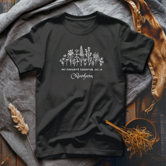 My Favorite Essential Oil is Chloroform, Premium Unisex Crewneck T-shirt