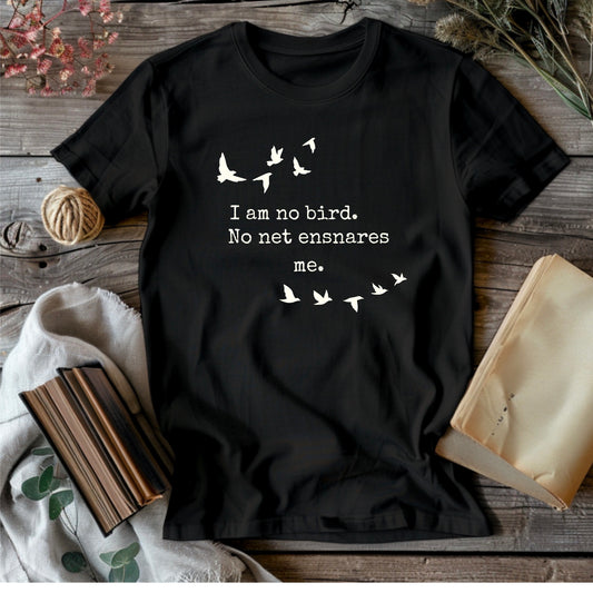 I am No Bird, No Net Ensnares Me, Jane Eyre, Premium Unisex Crewneck T-shirt