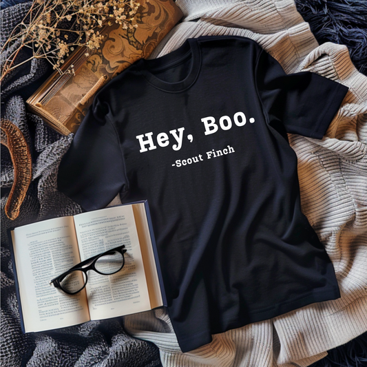 Hey Boo, Scout Finch, To Kill A Mockingbird, Women's Premium Relaxed T-Shirt