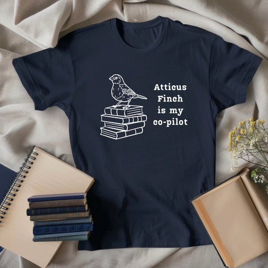 Atticus Finch is My Co-Pilot, To Kill a Mockingbird, Women's Premium Relaxed T-Shirt