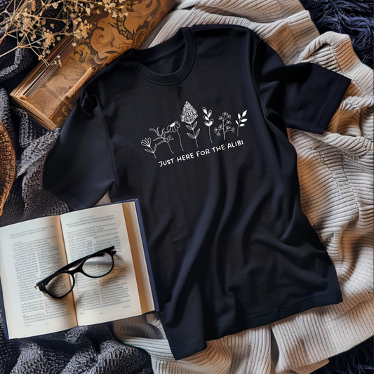 Just Here for the Alibi, Women's Premium Relaxed T-Shirt