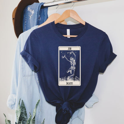 Dancing Death Tarot Card, Premium Unisex Crewneck T-shirt