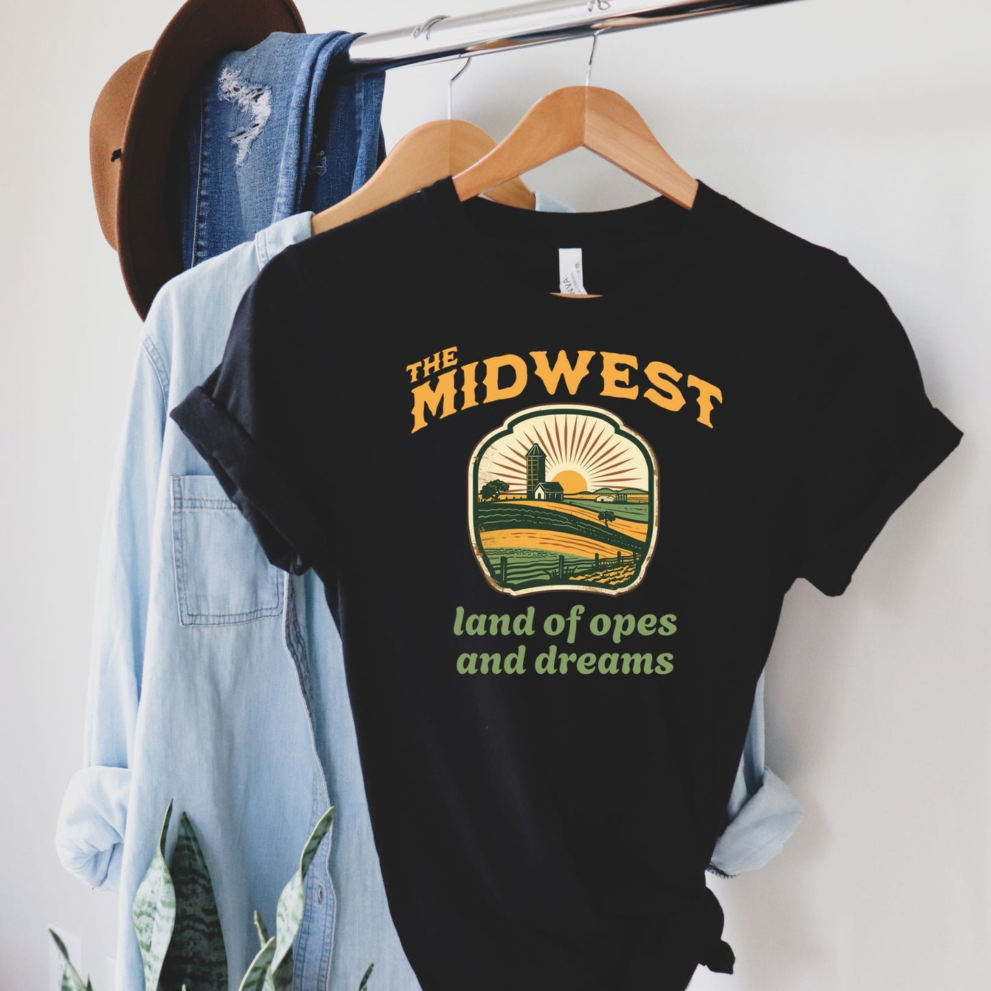 The Midwest Land of Opes and Dreams, Premium Unisex Crewneck T-shirt