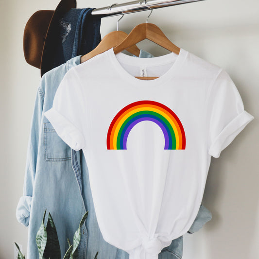 Retro Rainbow, Premium Unisex Crewneck T-shirt