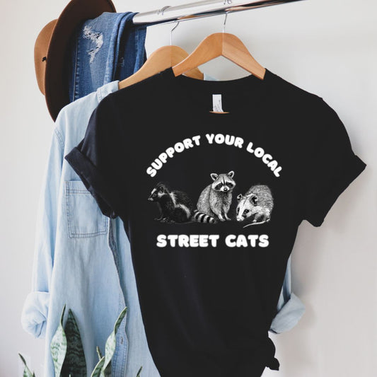 Support Your Local Street Cats, Premium Unisex Crewneck T-shirt