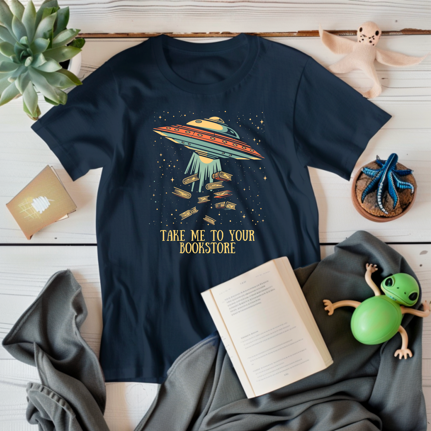 Take Me to Your Bookstore, Premium Unisex Crewneck T-shirt