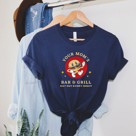 Your Mom's Bar and Grill, Premium Unisex Crewneck T-shirt